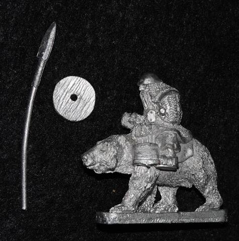 メタルフィギュア ファンタジーウォリアーズ ドワーフの槍騎士 GRENADIER（外箱無し）