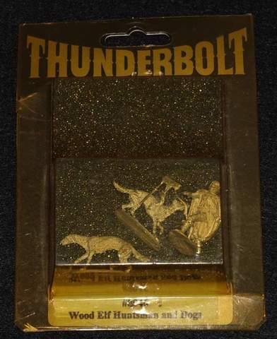 メタルフィギュア THUNDERBOLT Mountain 森エルフハンター＆猟犬