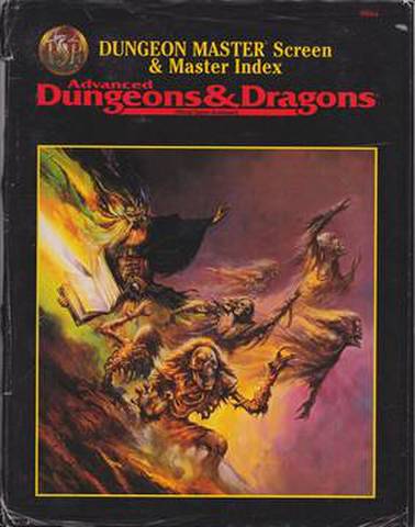 AD&D Accessory Dungeon Master Screen ＆ Master Index