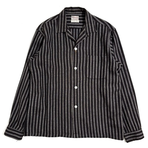 60s ENSENADA "STRIPE" WOOL SHIRT.