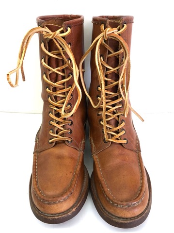 50s ABERCROMBIE&FITCH LEATHER BOOTS MADE BY RUSSEL MOCCASIN.