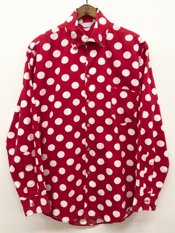 60s SIR GUY DOT PRINT SHIRT.
