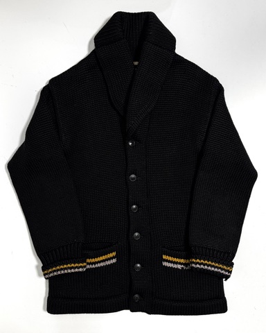 40s U.S.M.A. SHWAL COLLAR CADET KNIT CARDIGAN.