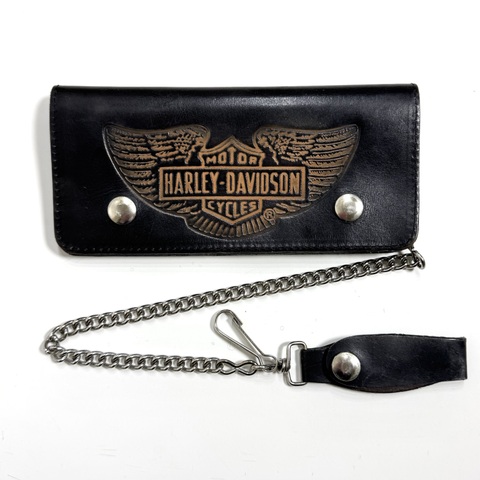 80s HARLEY DAVIDSON DEAD STOCK BIKER WALLET.