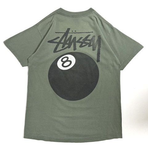 80s STUSSY "8BALL" PRINT Tee.