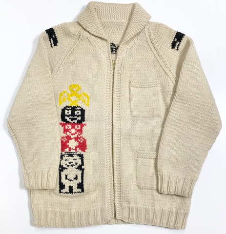 60s TOTEM POLE COWICHAN KNIT.