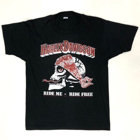 80s HARLEY DAVIDSON DEAD STOCK BIKER Tee.