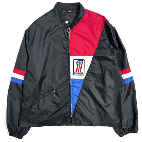 70s~ HARLEY DAVIDSON "BLACK" NYLON JACKET.