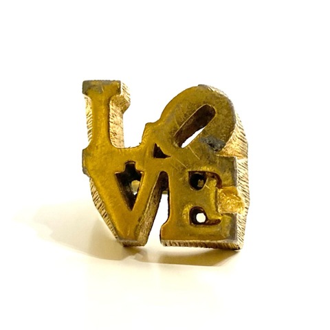 70s~ ROBERT INDIANA LOVE RING.