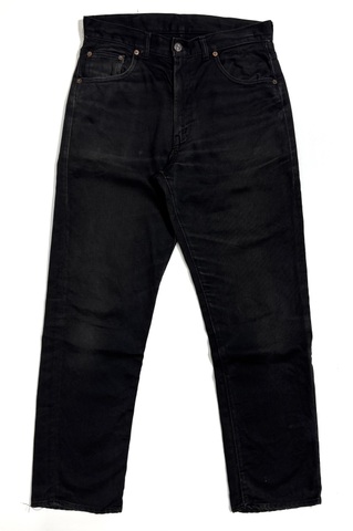 60s LEVI'S 911G BLACK PIQUE PANTS.