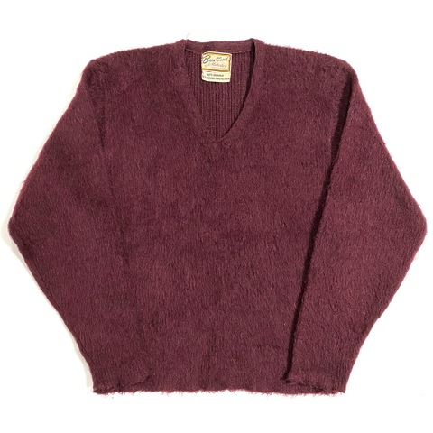 60s BRENT WOOD MOHAIR KNIT SWEATER.