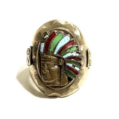 50s "INDIAN HEAD" MEXICO RING.