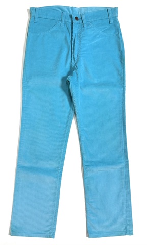 90s Levi's 519-1541 "TURQUOISE" CORDUROY PANTS.