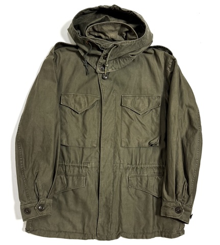 40s U.S.ARMY M-1943 FIELD JACKET with HOOD.