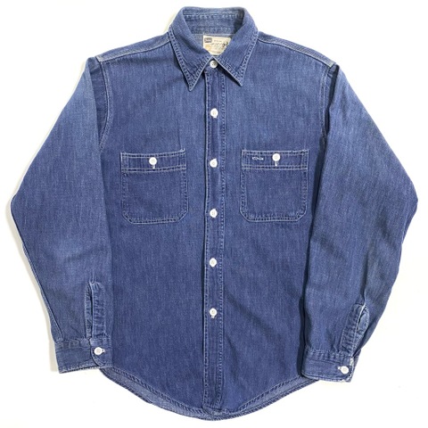 60s SEARS DENIM WORK SHIRT.