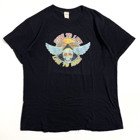 70s~ ROACH "SKULL WING" BIKER Tee.