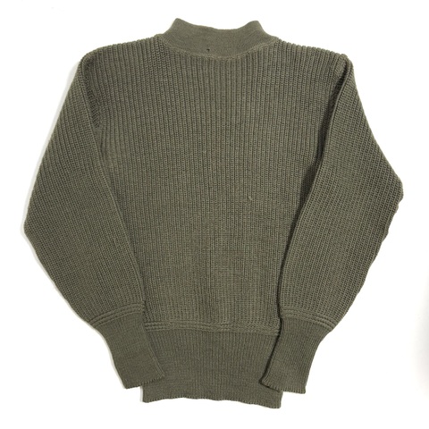 40s U.S.NAVY "OLIVE" MILITARY GOB KNIT.