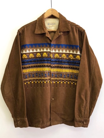 50s TOWNCRAFT CORDUROY SHIRT.