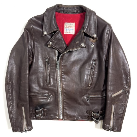 70s LEWIS LEATHERS "BROWN" LIGHTNING.