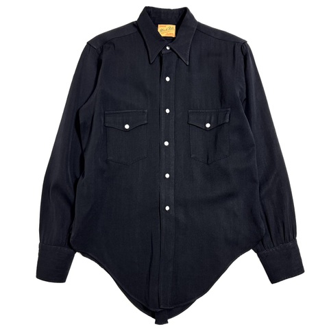 ~50s BLACK BILT "BLACK" WESTERN SHIRT.