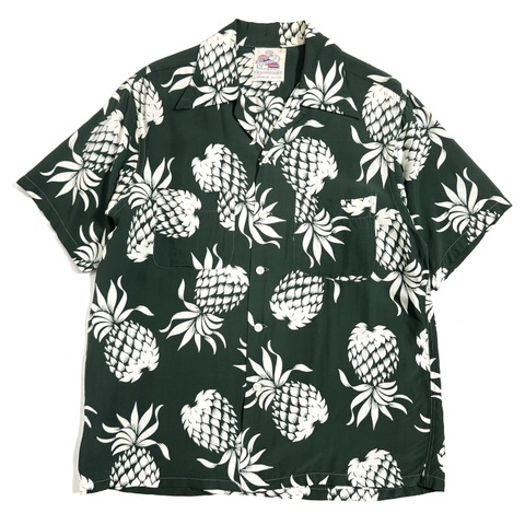 50s KAHANAMOKU  "PINEAPPLE" HAWAIIAN SHIRT.
