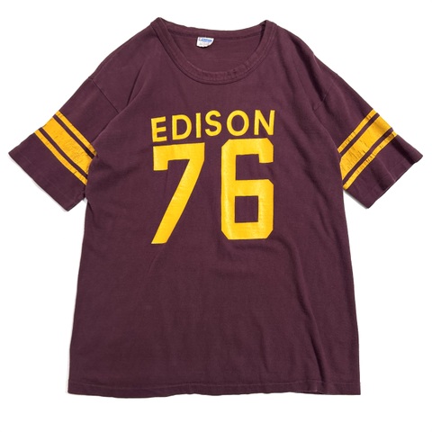 70s CHAMPION "76" WIN FOOTBALL Tee.
