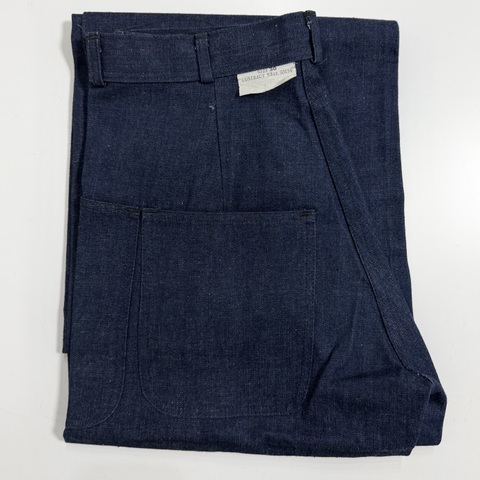 40s U.S.NAVY DEAD STOCK MILITARY DENIM TROUSERS.