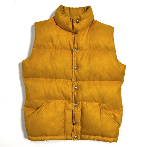 70s~ THE NORTH FACE "YELLOW" DOWN VEST size XS