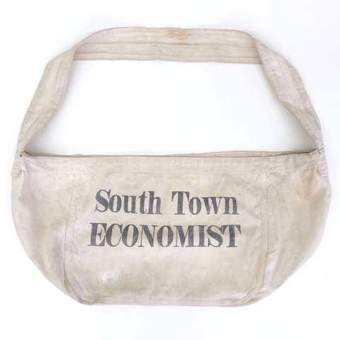 ~60s INK PRINT NEWSPAPER BAG.