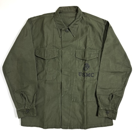 50s U.S.M.C. "NON WASH" P-58 UTILITY SHIRT.