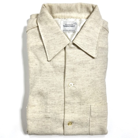 60s TOWNCRAFT DEAD STOCK WOOL SHIRT.