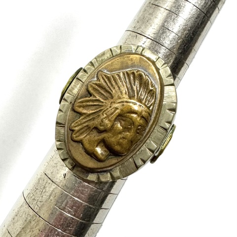 50s "INDIAN HEAD×13 HORSESHOE" MEXICO RING.