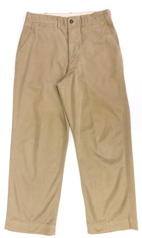 40s U.S.ARMY M-43 MILITARY CHINO TROUSERS.
