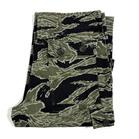60s U.S.MILITARY DEAD STOCK TIGER CAMO MILITARY PANTS.