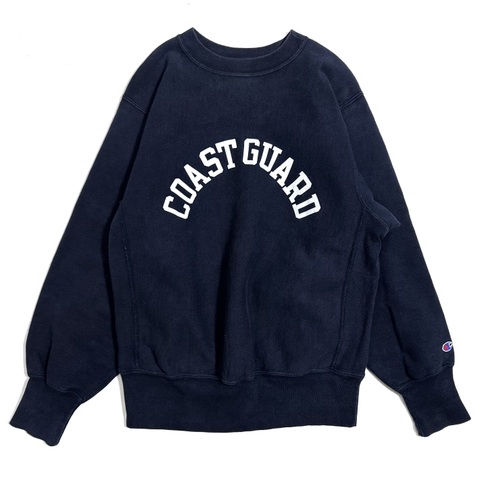90s CHAMPION "COAST GUARD" MILITARY REVERSE WEAVE.