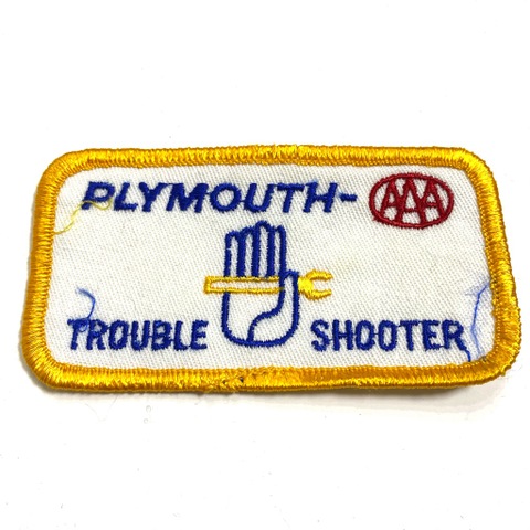 OLD "PLYMOUTH" PATCH.