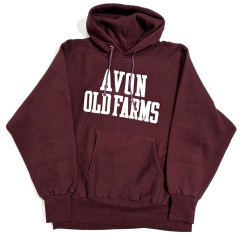 80s CHAMPION "AVON OLD FARMS" REVERSE WEAVE PARKA.