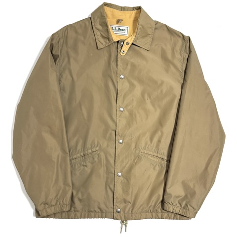 80s L.L.BEAN "KHAKI" NYLON COACH JACKET.