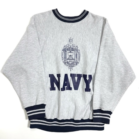 80s CHAMPION U.S.N.A. MILITARY REVERSE WEAVE.