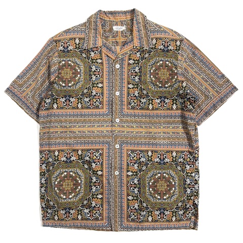 60s "AZTEC" S/S. PRINT SHIRT.