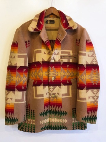 40s PENDLETON BLANKET JACKET.