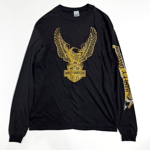 80s HARLEY DAVIDSON L/S. BIKER Tee.