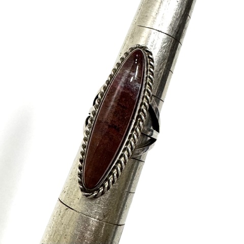 ~30s GARDEN OF THE GODS AGATE SILVER RING.