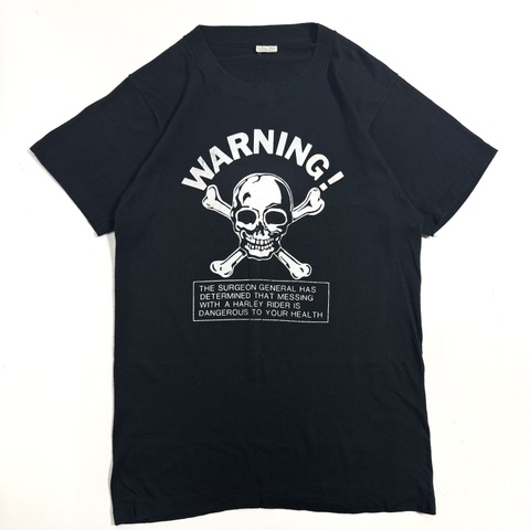 80s HARLEY DAVIDSON "SKULL" BIKER Tee.