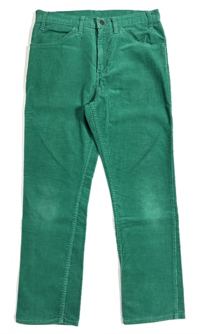 90s Levi's 519-1534 "GREEN" CORDUROY PANTS.
