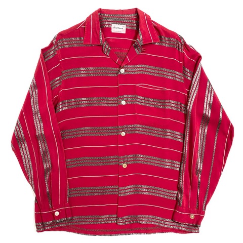 ~60s MARLBORO ROCK 'N' ROLL RAYON SHIRT.