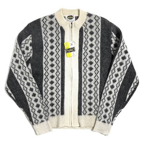 60s WELGRUME DEAD STOCK MOHAIR CARDIGAN.