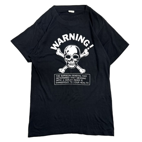 80s HARLEY DAVIDSON "SKULL" BIKER Tee.