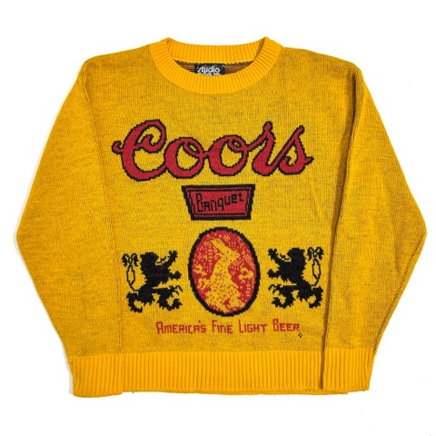 70s~ CAMPUS "COORS" JACQUARD KNIT SWEATER.