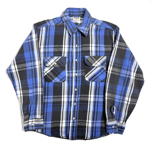 90s FIVEBROTHER HEAVY FLANNEL SHIRT.